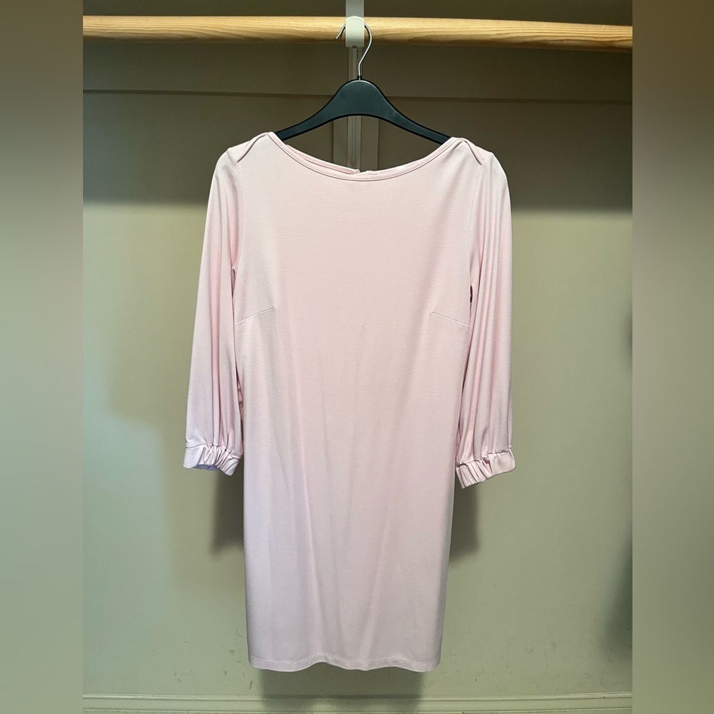 GAP Pink Sheath Dress with Cuffed 3/4 Sleeves